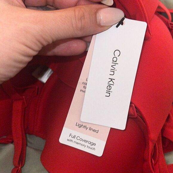 CALVIN KLEIN CK NWT Perfectly Fit Lightly Lined Full Coverage Bra Size 34A - Picture 5 of 6